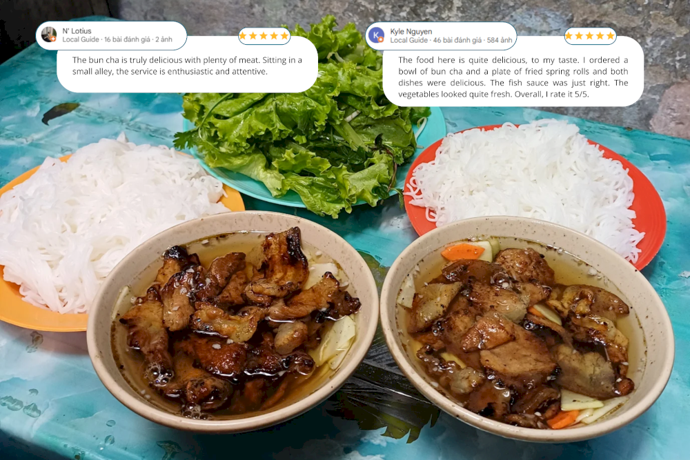 Bun Cha Hang Quat is recommended by many tourists and locals